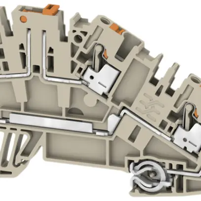 Morsetto d'installazione Weidmüller AITB 2.5 LDT-L-PE PUSH IN 3 piani 