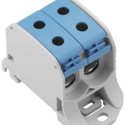 Blocco di distribuzione Weidmüller WPD 230 2×50/2×50mm² 120A 1000V TS35 blu 