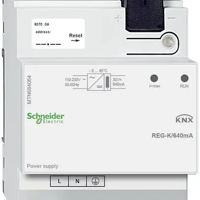 Alimentation AMD KNX Schneider Electric 30VDC 640mA, MTN684064 