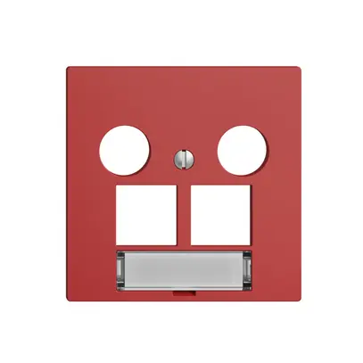 Kit di copertura EdizioDUE F, p.presa multimedia EASYNET, p.2×RJ45 S-One, berry 