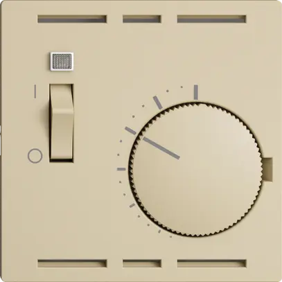 Thermostat d'ambiance ENC EDIZIOdue vanille, avec interrupteur 