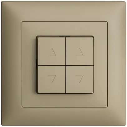 Interrupteur pour stores ENC EDIZIOdue FMI sand 2 canaux 