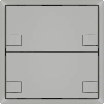 Pulsante universale EDIZIO.liv UNI SNAPFIX® 12…48V s.LED 2× com.2T grc 