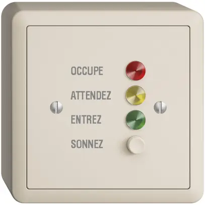 AP-Türstation für Rufleuchte französisch, EDIZIOdue crema 
