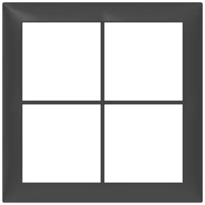 Cadre de recouvrement SIDUS 2×2 anthracite 