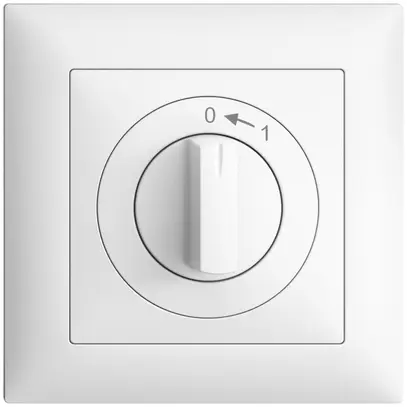 Contact pivotant ENC 0<-1/2P EDIZIOdue blanc, avec manette 