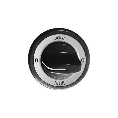 Kit frontal 0-Jour-0-Nuit noir pour interrupteur rotatif 