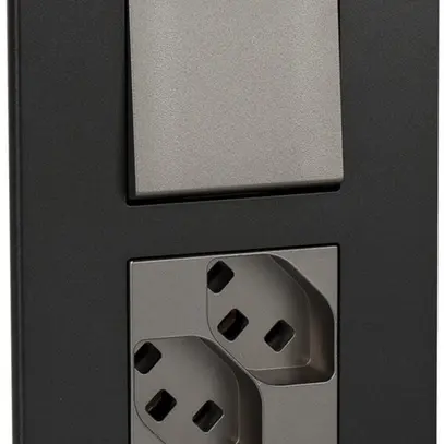 Combinazione INC ATO 0/2L+2×T23 grigio grafite grd.I+I 