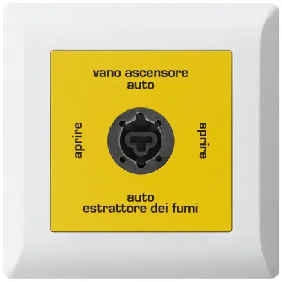 Interruttore a chiave INS kallysto.line per estrattore fumi italiano bianco 