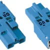 Spina WAGO 2L 0.5…4mm² blu codificazione I 25A 250V senza serra-cavo per scatola 