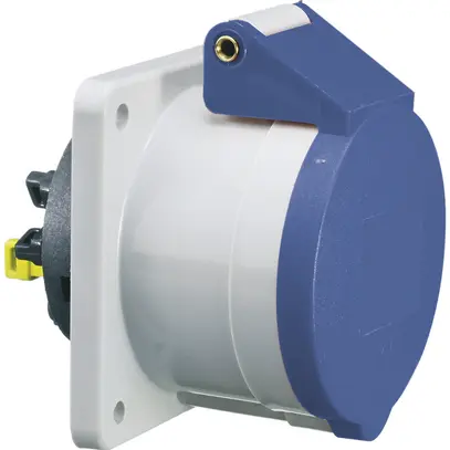 Presa INS CEE Bals diritta 32A 4P 230V 9h IP44 Ni 75×75mm QC 