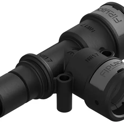 Raccord T Plica FIPLOCK diamètre nominal 23 adaptateur pour tube noir 
