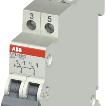 Deviatore AMD ABB E213, 25A/250V 2L 2C, 1UM, "I-II" 