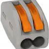 Morsetto WAGO per lampada 2P 0.08…2.5mm² grigio 