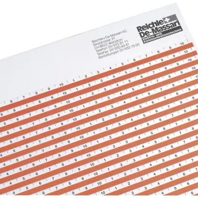 Bande indicatrice R&M VS Modular 1…10 orange 