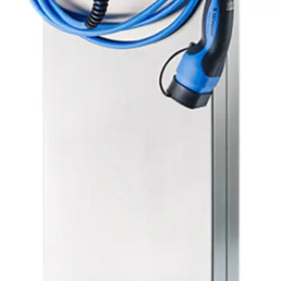 Colonnina acciaio pregiato Mennekes per 2×AMTRON 