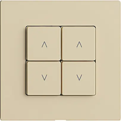 Station secondaire 2K/4T pour interrupteur stores Edue Wiser vanille 