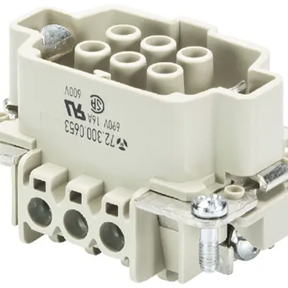 Insert p.douille Wieland Electric revos BAS BUS 6 2,5 69 4 16A 690V 0.5…2.5mm² 