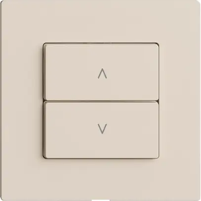 Comando per interruttore tapparelle 1c/2t Edue Wiser crema 