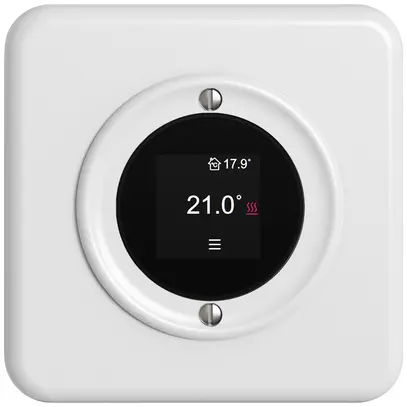 Thermostat d'ambiance ENC STANDARDdue SNAPFIX® 230VAC 4…30°C 90×90mm blanc 