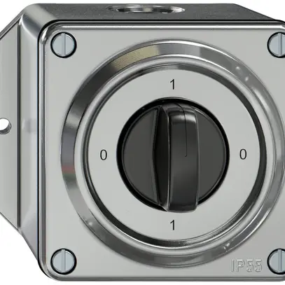 Interruttore rotativo AP ELEMENT SNAPFIX® 1P 16A 400V 0-1-0-1 all 