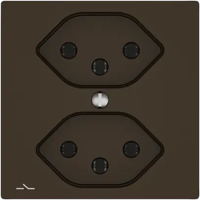 Prise EDIZIO.liv SNAPFIX® 2×T13 1×S br 