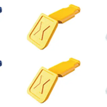 Clips KNIPEX ColorCode 10 pezzi i.miscela d.colo.1 per KNIPEXtend e Comfort 21mm 