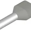 Zwillings-Aderendhülse Weidmüller H isoliert 2×4mm² 12mm grau DIN Mehrfachbeutel 