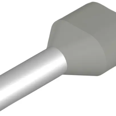 Capocorda doppio Weidmüller H isolato 2×4mm² 12mm grigio DIN borsa 