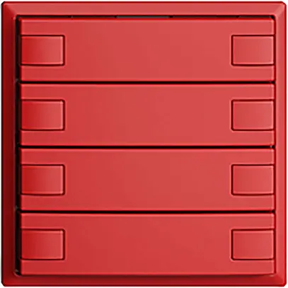 Poussoir ENC KNX 4× EDIZIOdue berry RGB sans LED 