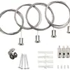 Kit de suspension à corde SG Sense Surface acier 2000mm argent 4 pcs 