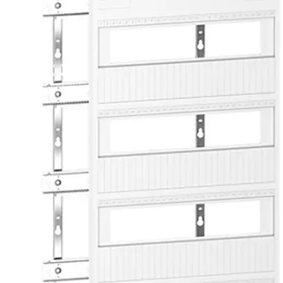 Kit di montaggio SE Resi9 con rotaia DIN 4 file 12UM/fila con morsettiera  PE+N 