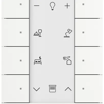 Module de commande ABB-free@home SB-F-8.0.1, 8 touches blanc brillant 