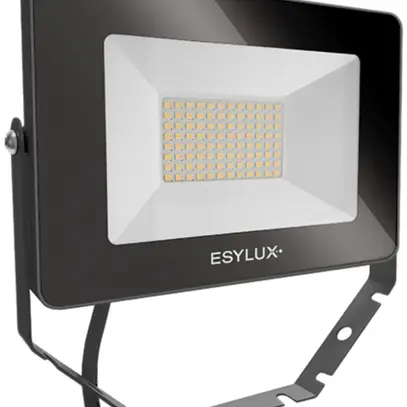 LED-Strahler ESYLUX OFL BASIC, 30W 3000K 3000lm 200×32×135mm IP65, schwarz 