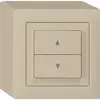 AP-Storentaster kallysto beige mit 2 Funktionstasten Steckklemmen 