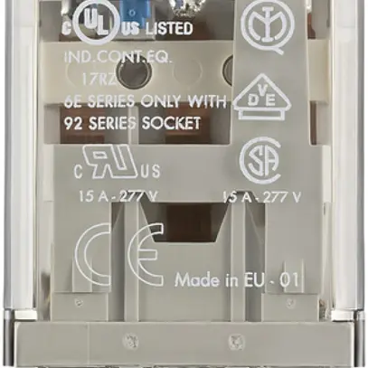 Relè di potenza innestabile Finder 62, 3C 16A/24VDC AgCdO 
