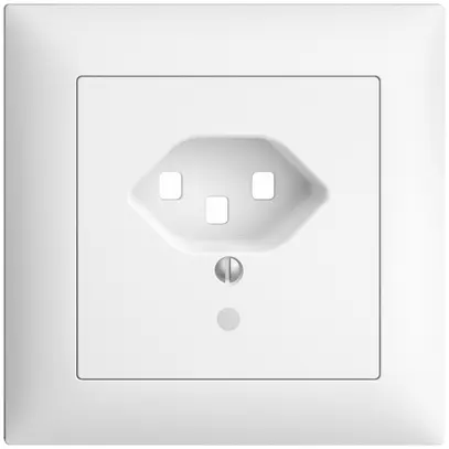 Kit frontale INC EDIZIOdue bianco 88×88mm T23 con lente 