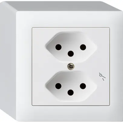 Prise AP kallysto 2×T13/1 blanc 
