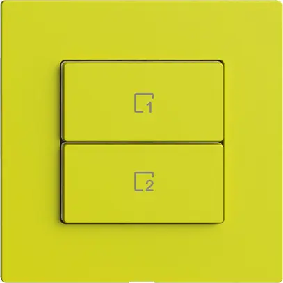 Pulsante scena 2 scene verticale/2T WLAN Edue Wiser lemon 
