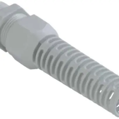 Pressacavo AGRO PA M12×1.5 Ø2.5…6.5mm grigio chiaro manicotto antipiega lungo 