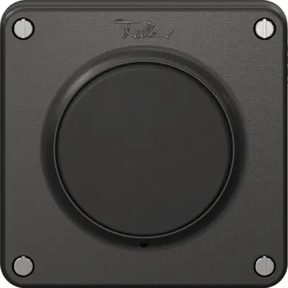 Contatto a pulsante NEVO N.CO chiusura-apertura 1L, illuminabile, nero 