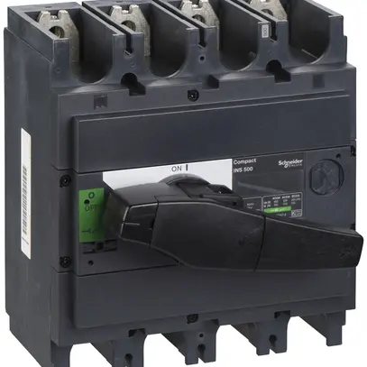 Interuttore di carico Schneider Electric INS 4L 500A con maniglia rotativa nero 