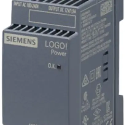 Stromversorgung Siemens LOGO!POWER, IN:100…240VAC, OUT:12VDC/1.9A, 2TE 