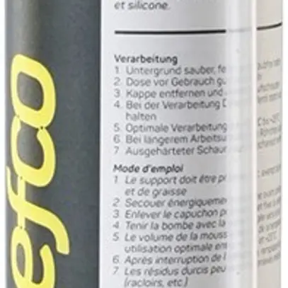 Mousse de montage TILCA PUR (OFSP Xn,F+) avec tube 