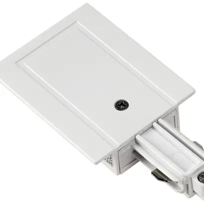 Alimentation SLV pour rail conducteur INC 1-phase, terre droite blanc 