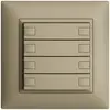 Poussoir ENC KNX 4× EDIZIOdue sand RGB sans LED 