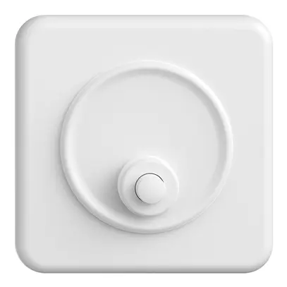 Pulsante suoneria INC STANDARDdue bianco con porta-etichetta 