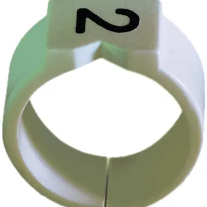 Bague-repère Plica STD, pour 0.1…0.5mm² Ø1…1.4mm impression: '9', blanc 