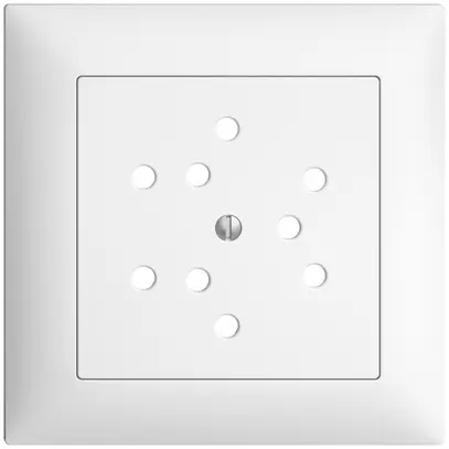 Frontset EDIZIOdue weiss 88×88mm 3×T12 