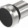 EB-Drucktaster EAO45, I, schwarz Ring silber bündig 